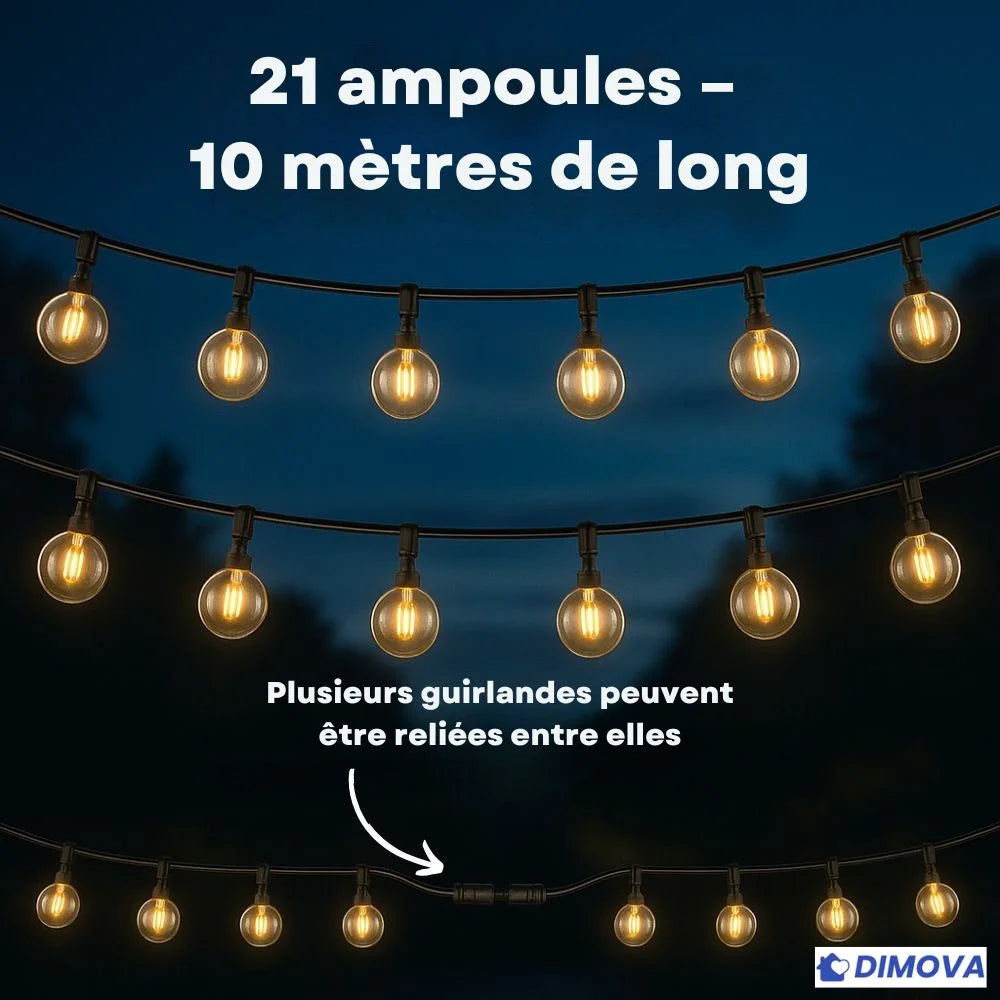 Guirlandes solaires décoratives