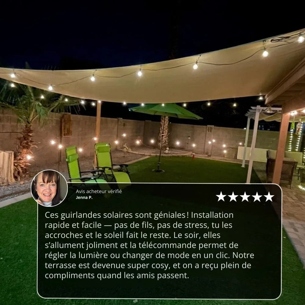 Guirlandes solaires décoratives