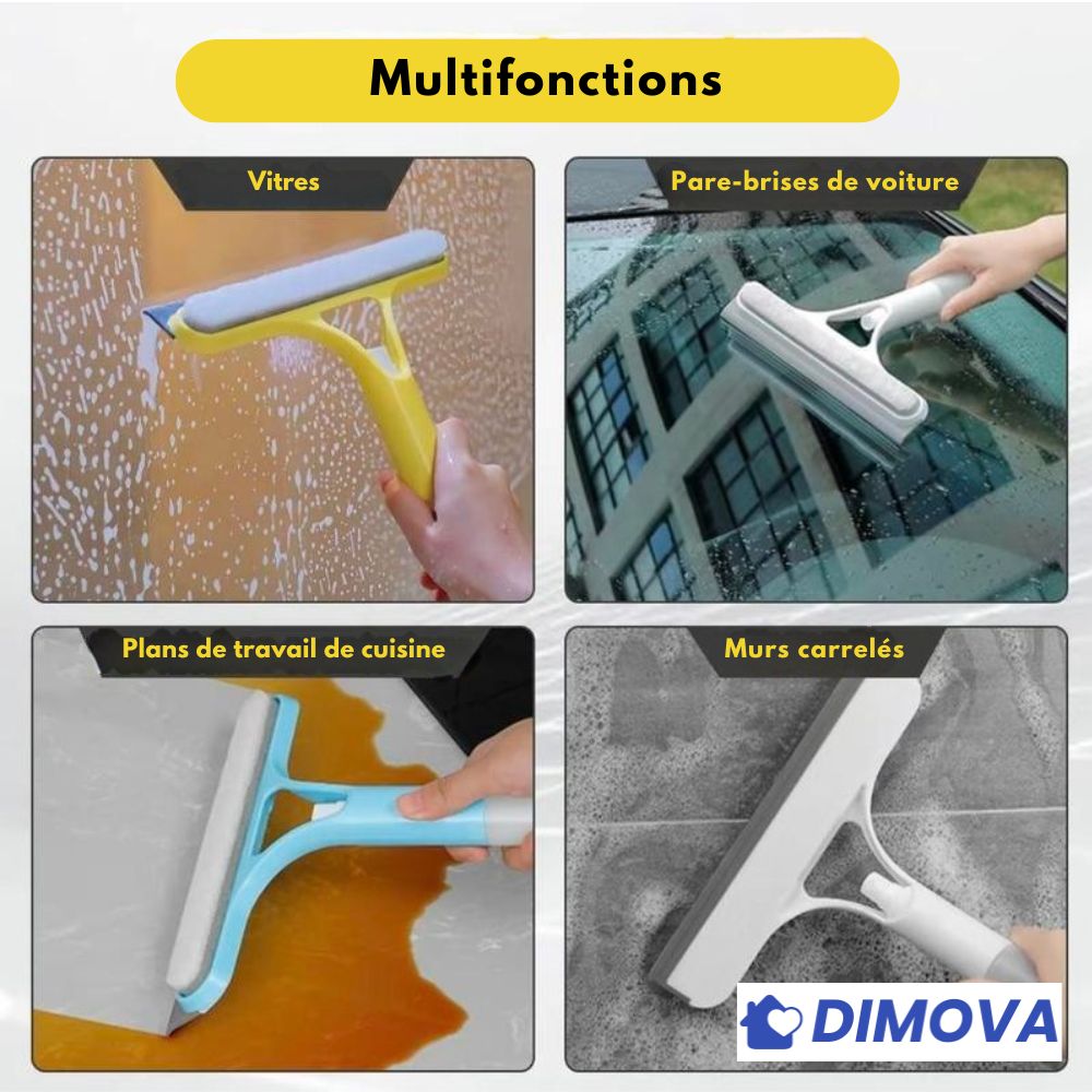 Raclette 3-en-1 pour le lavage des vitres