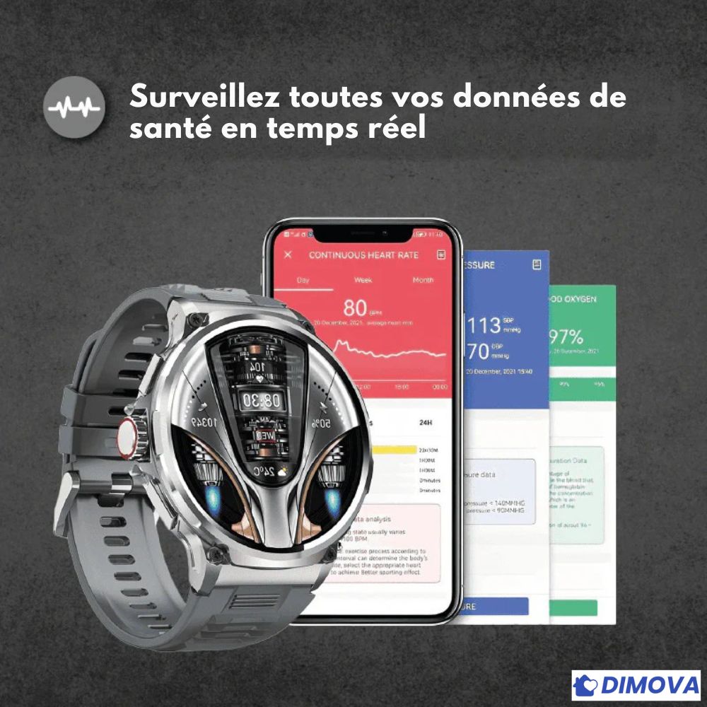 ZEUS90 – Montre connectée (Apple/Android)