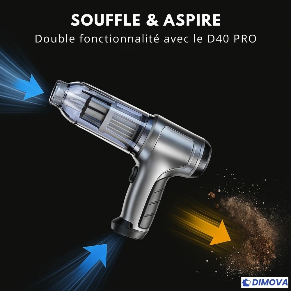 D20 PRO Kit complet - Aspirateur portable