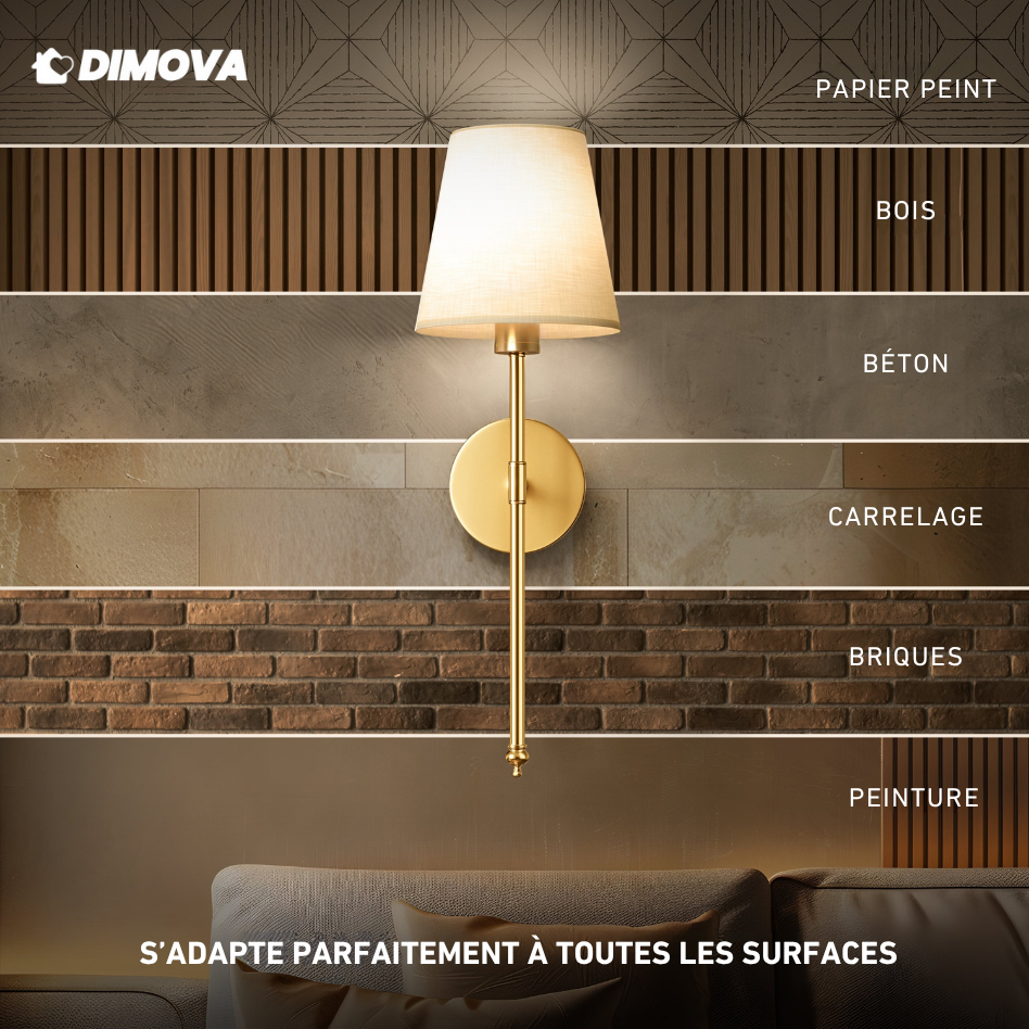 Lampes murales italiennes sans fil (Lots de 2)