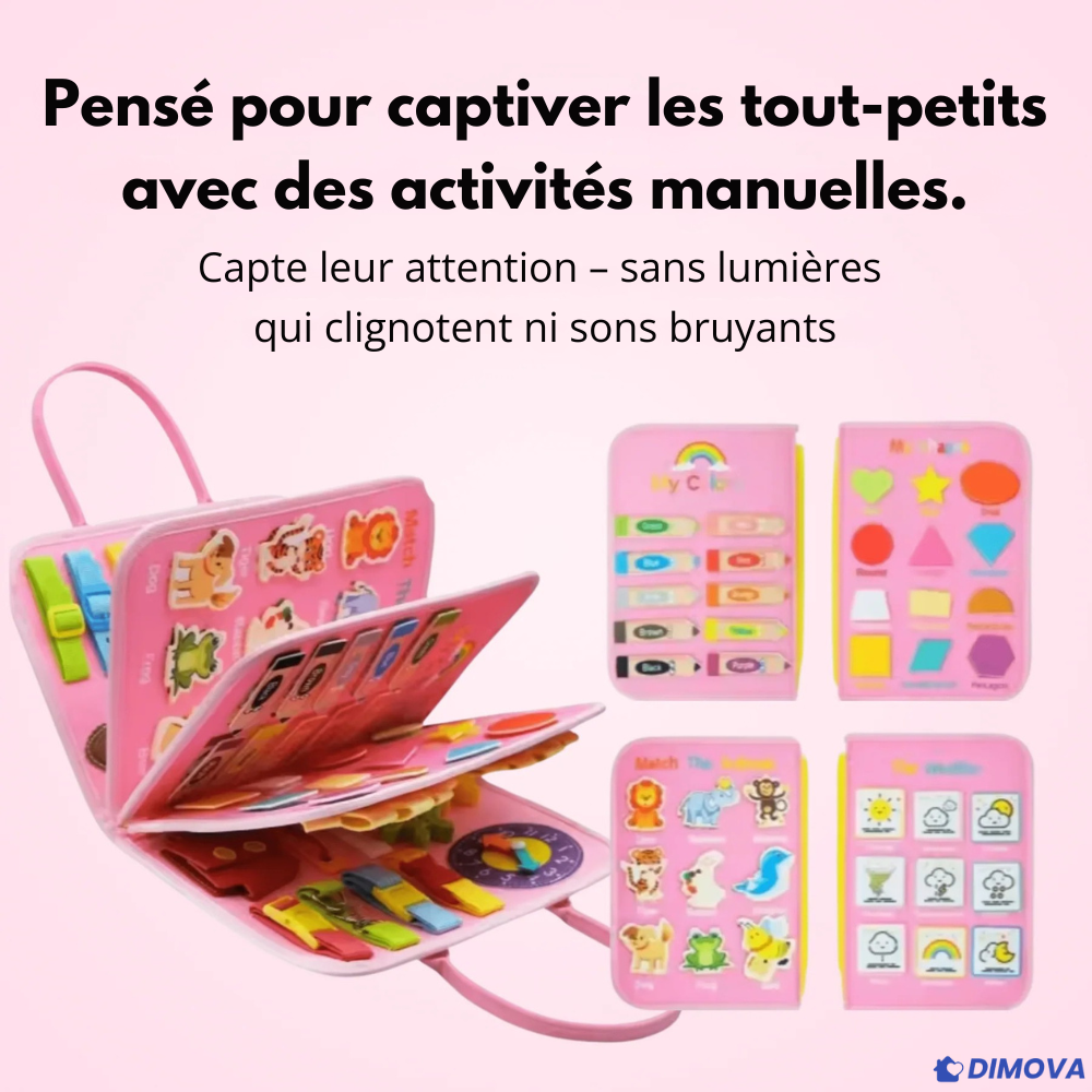 Dimova™ Tableau d’activités Montessori pour tout-petits