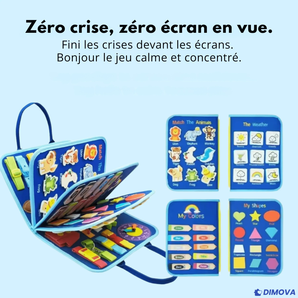 Dimova™ Tableau d’activités Montessori pour tout-petits