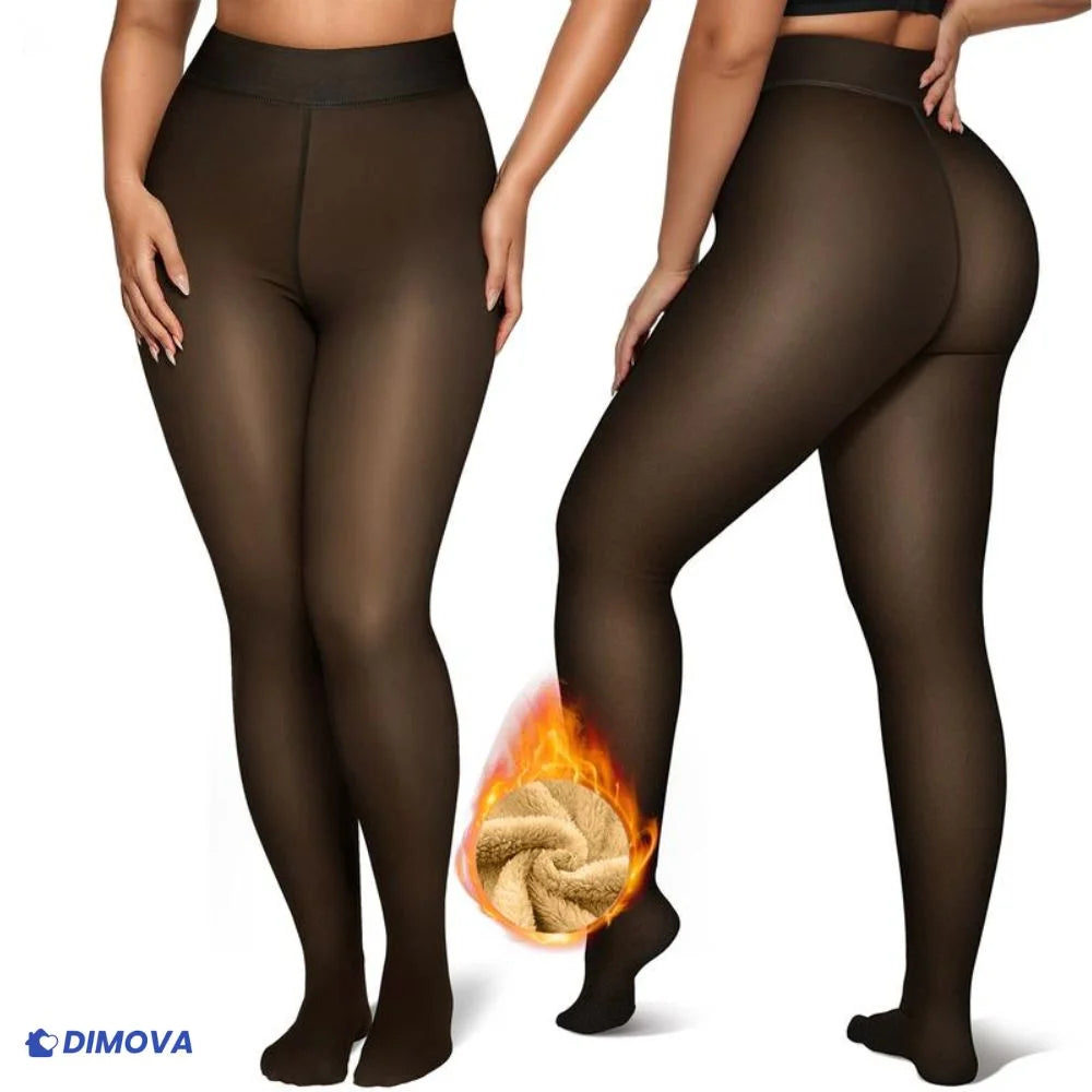 Collant doublé polaire chaud