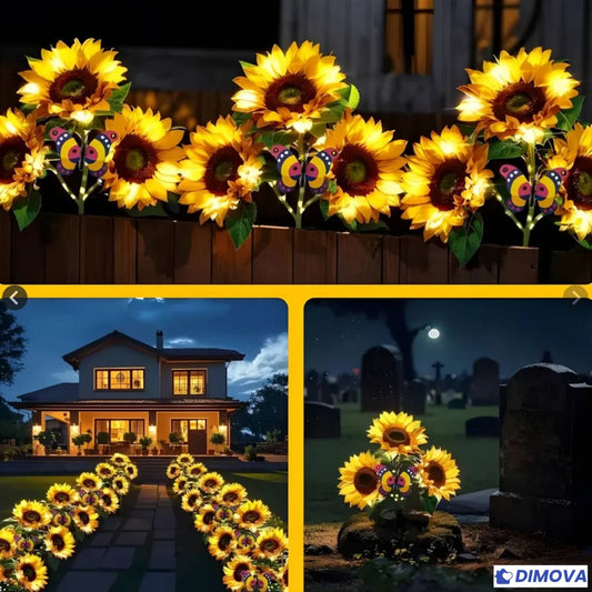 Dimova® Lampes solaires LED tournesol