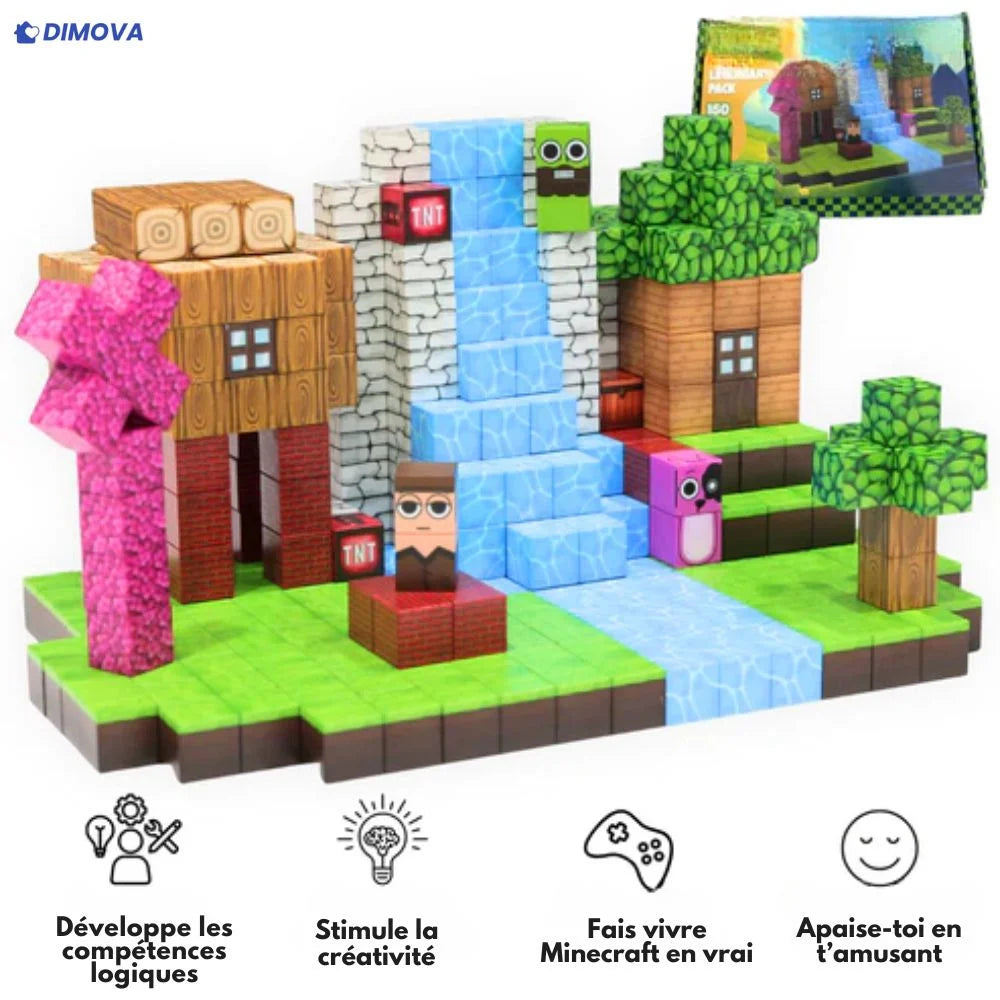 Blocs Aimantés Minecraft pour créer ton propre monde