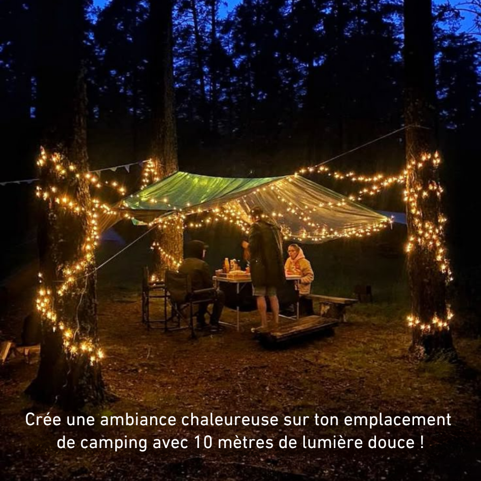 I80- Lampe de camping 3-en-1 : éclaire, dépanne, recharge