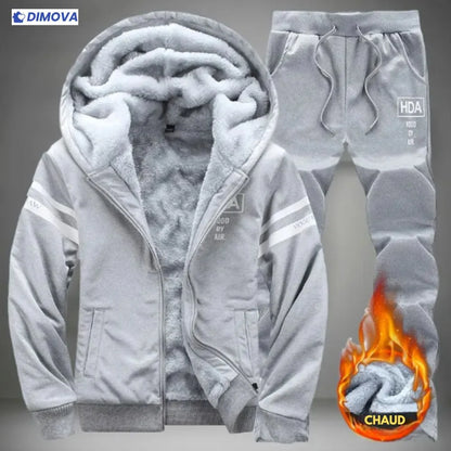 Ensemble survêtement polaire homme – Hiver chaud & confort assuré