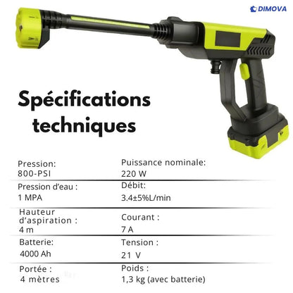 G80 - Nettoyeur Haute Pression Sans Fil