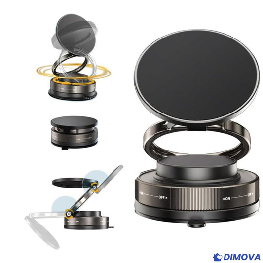 Support de téléphone magnétique à ventouse 360° réglable