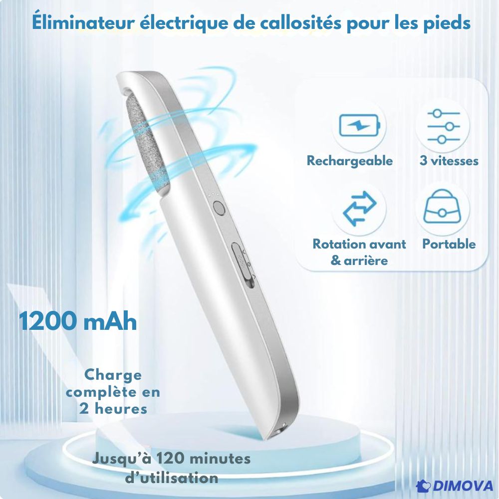 Lime électrique pour pieds – Des talons doux sans effort