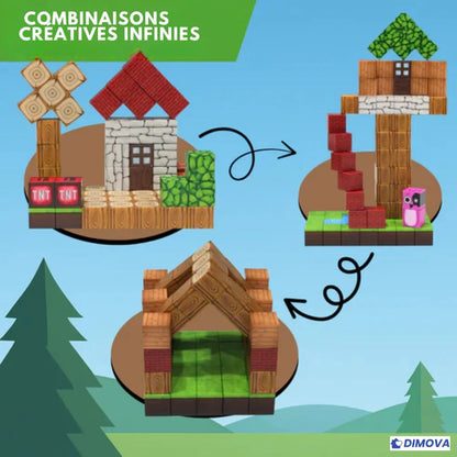 Blocs Aimantés Minecraft pour créer ton propre monde