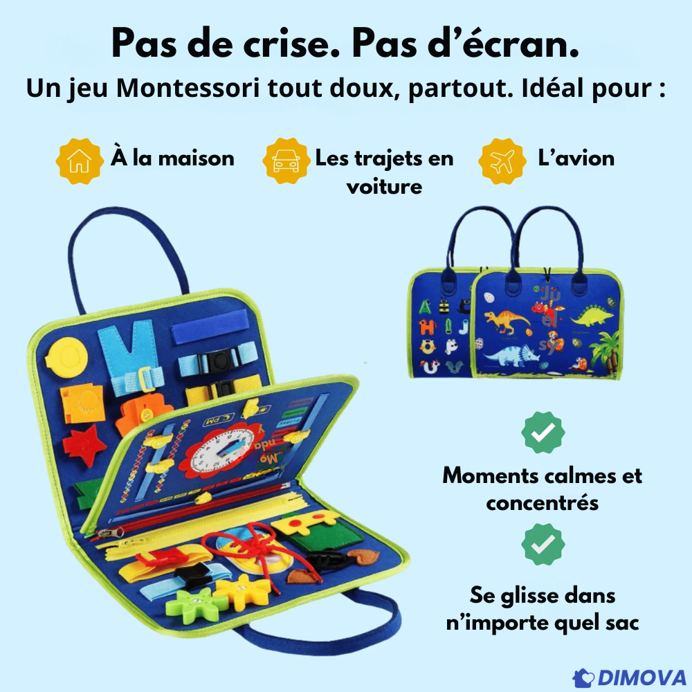 Dimova™ Tableau d’activités Montessori pour tout-petits
