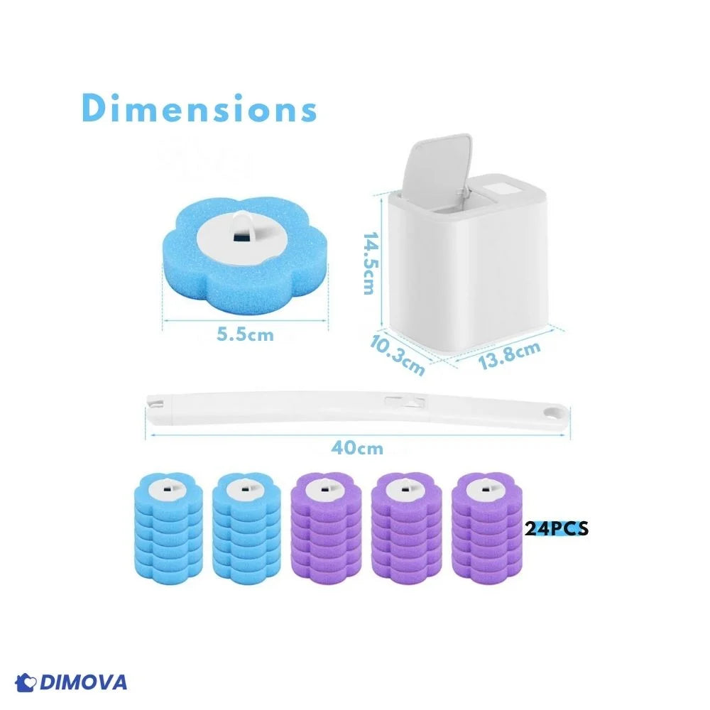 Brosse WC + 24 Recharges de Nettoyage