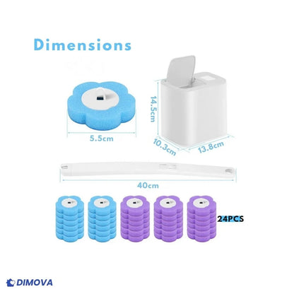 Brosse WC + 24 Recharges de Nettoyage