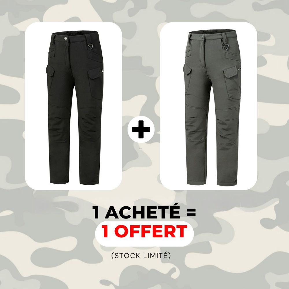 Pantalon utilitaire imperméable doublé en polaire
