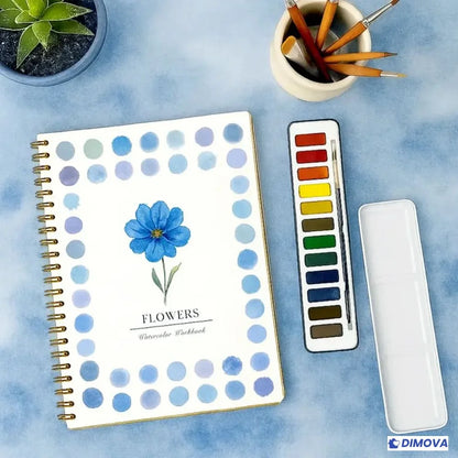 Kit d'aquarelle complet avec livre de coloriage