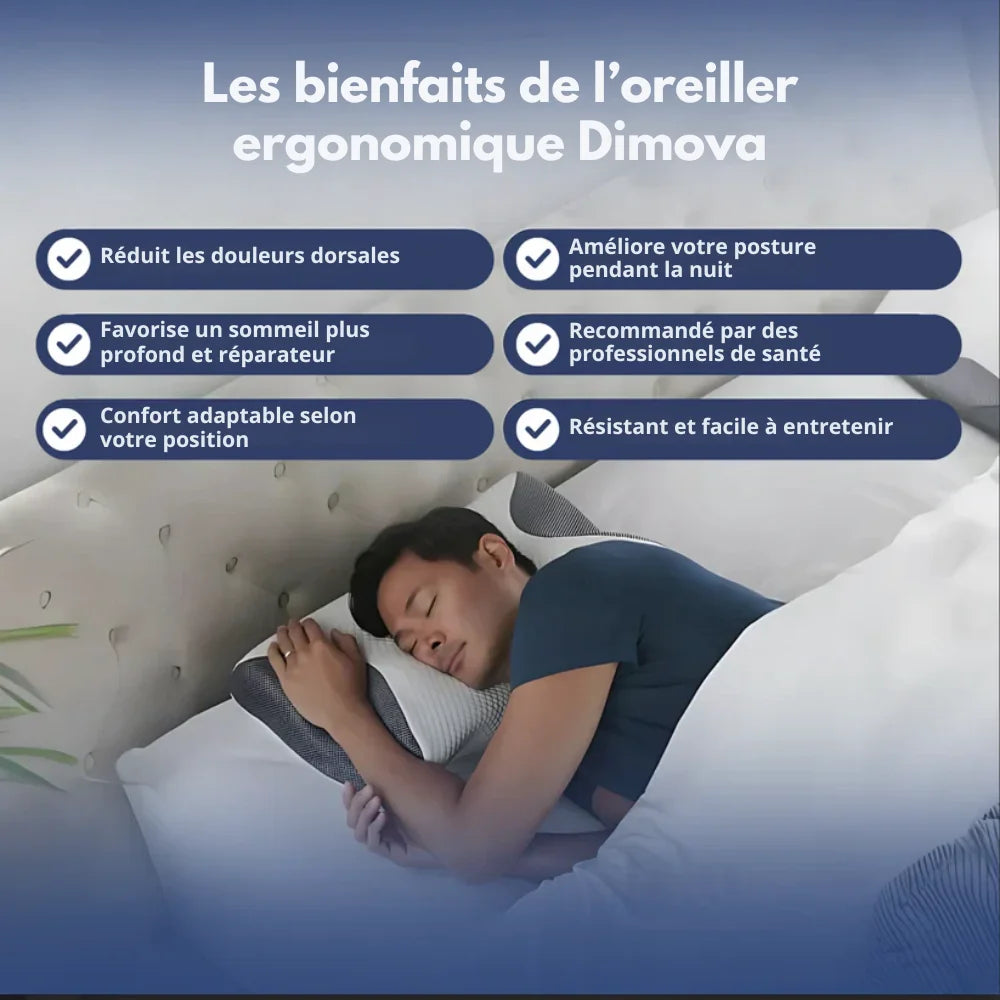 Oreiller ergonomique Dimova™