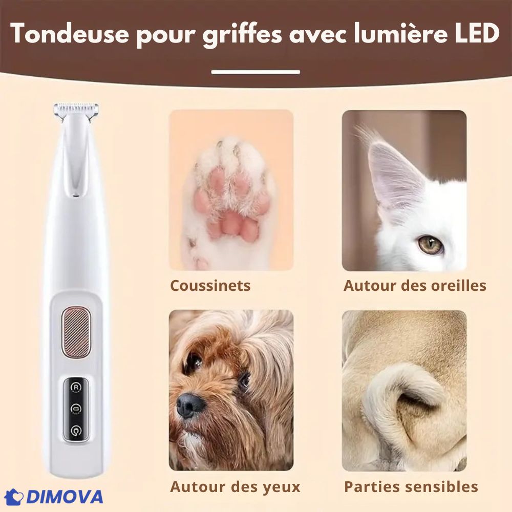 T90 – Tondeuse Silencieuse Rechargeable pour Chiens & Chats