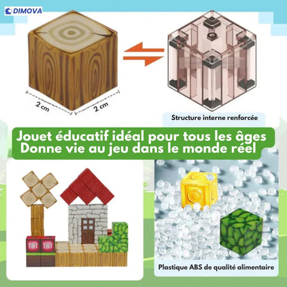 Blocs Aimantés Minecraft pour créer ton propre monde