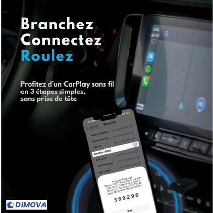 Adaptateur CarPlay Sans Fil 2026 (Android/Apple)