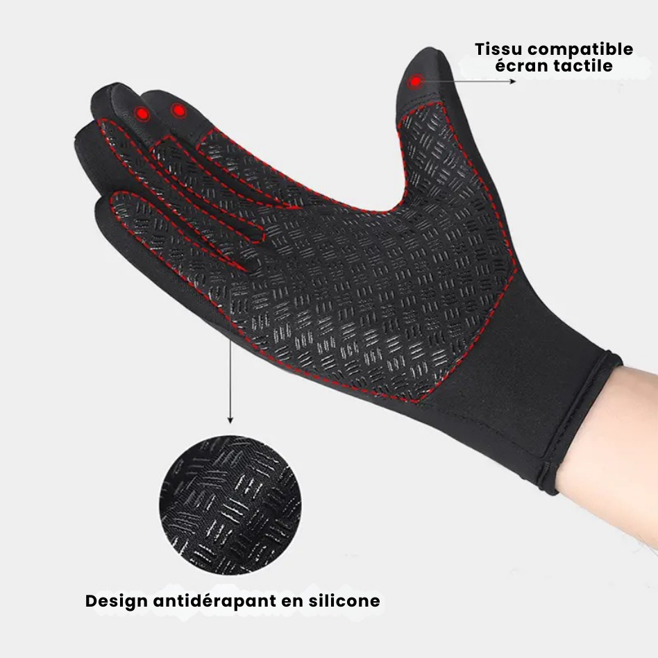 ThermoX - Gants d’Hiver Tactiles & Coupe-Vent