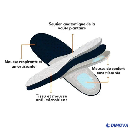 Chaussures orthopédiques à amorti confort