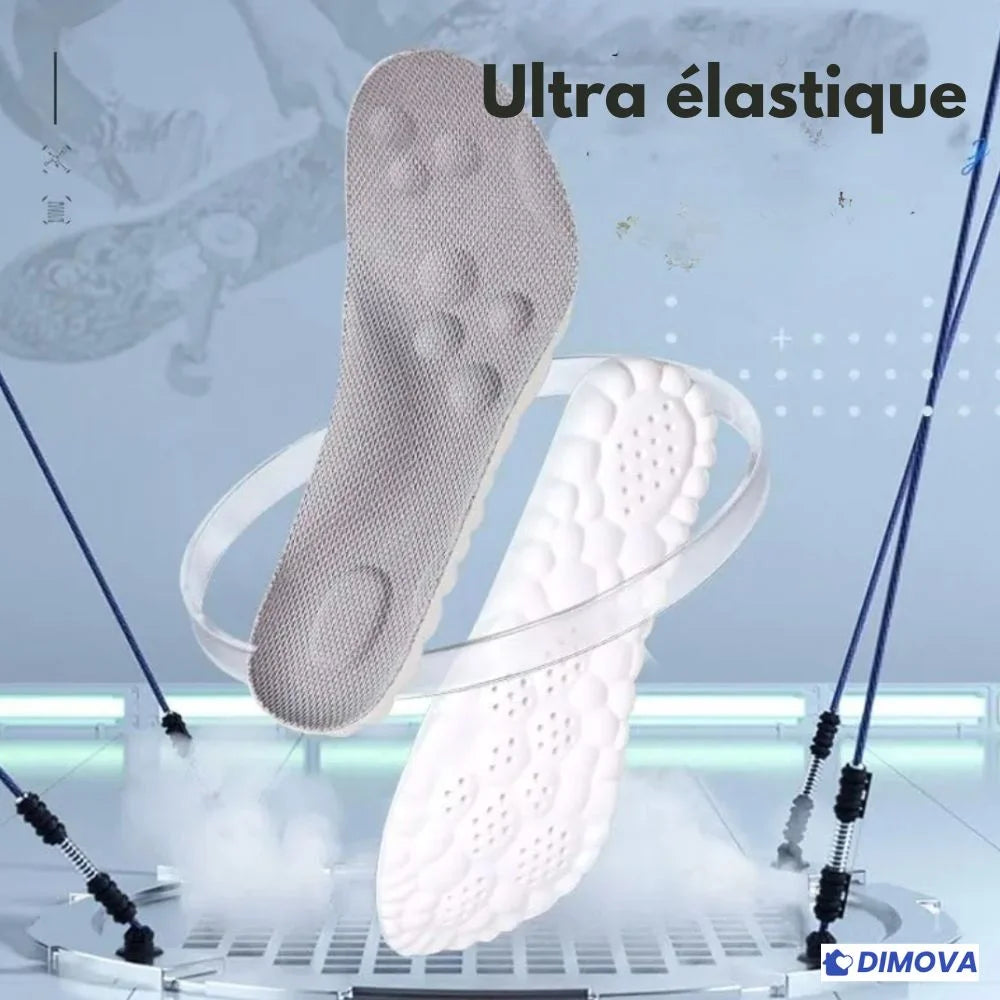 Semelles Cloud 4D – Amortissantes & à mémoire de forme