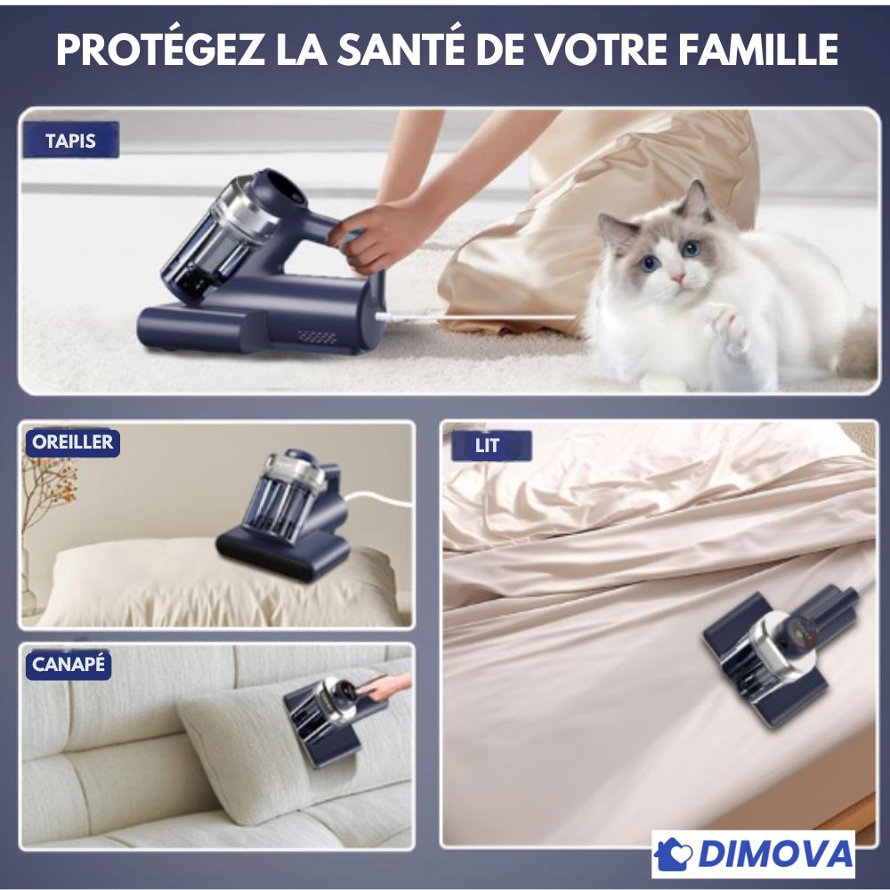 PX100 - Aspirateur Anti-Acariens pour Matelas et Canapés