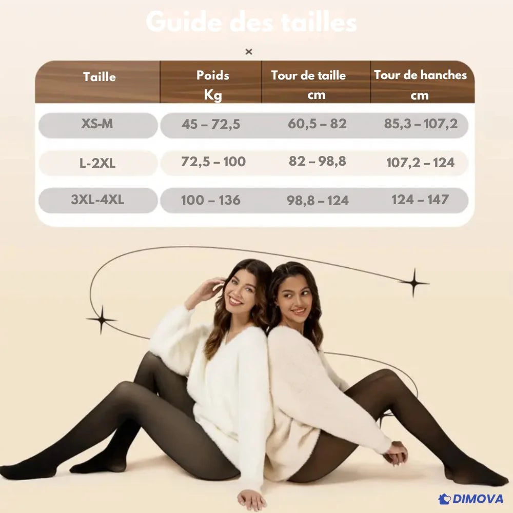 Collants Hiver Doublés Polaire – Chaleur & Élégance