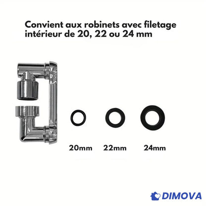 R80 - Embout de Robinet Pivotant 1440°