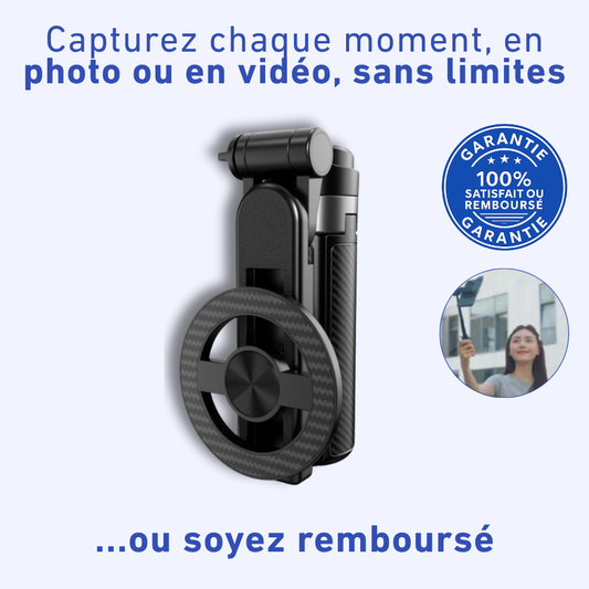 I90 - Perche à selfie magnétique 4-en-1 multifonction 360°
