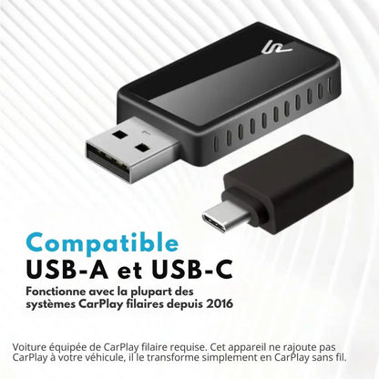 Adaptateur CarPlay Sans Fil 2026 (Android/Apple)