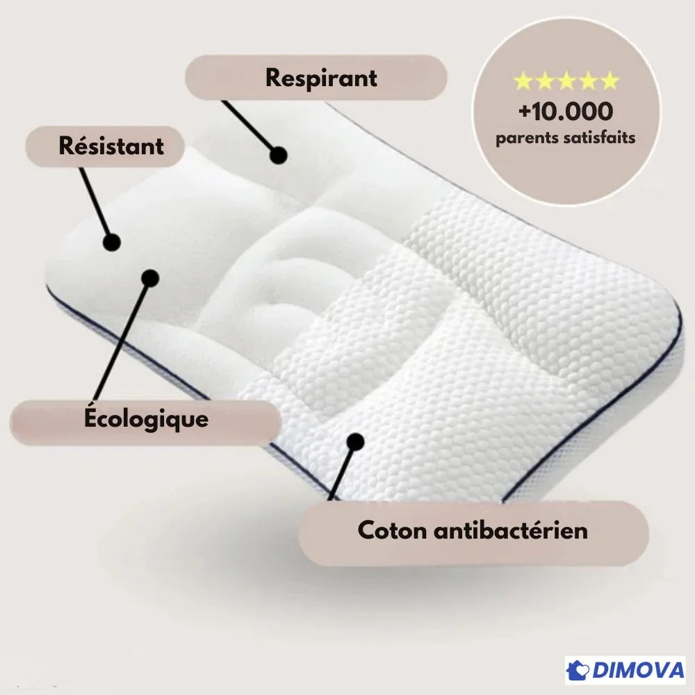 Oreiller Cervical Enfant – Pour un Dos Sain et une Croissance en Toute Sécurité