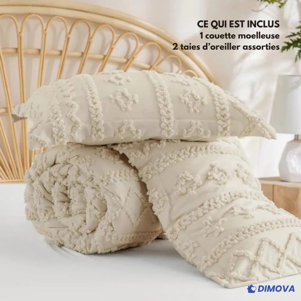 Ensemble de couette brodée Dimova