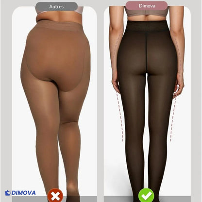 Collant doublé polaire chaud