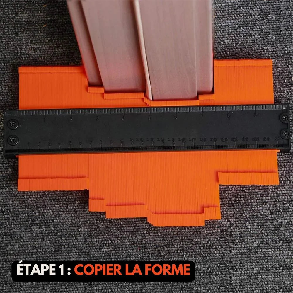 Outil de Traçage – Jauge de Contour avec Verrouillage Intégré