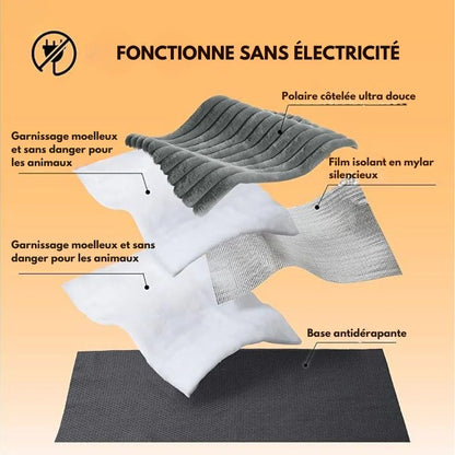 Tapis auto-chauffant pour animaux