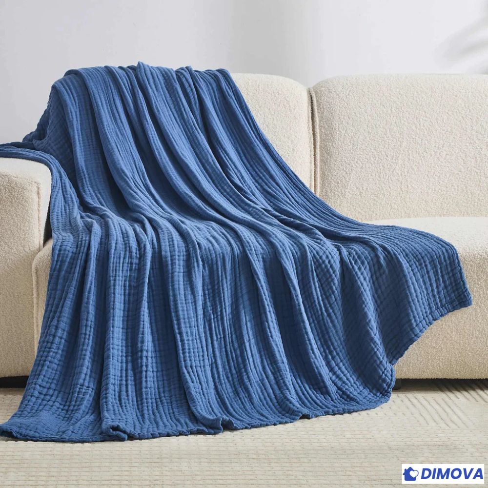 Couverture en coton mousseline 100 % naturel