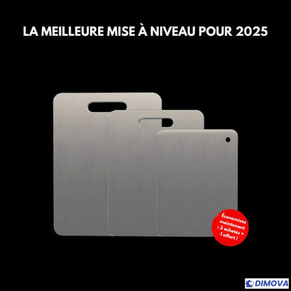 Planche de cuisine en titane inoxydable antibactérien