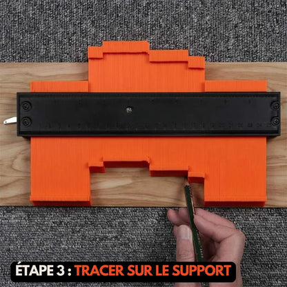 Outil de Traçage – Jauge de Contour avec Verrouillage Intégré