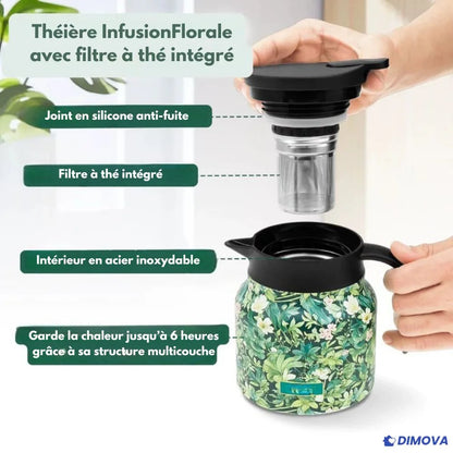 Théière InfusionFlorale™ – avec filtre intégré
