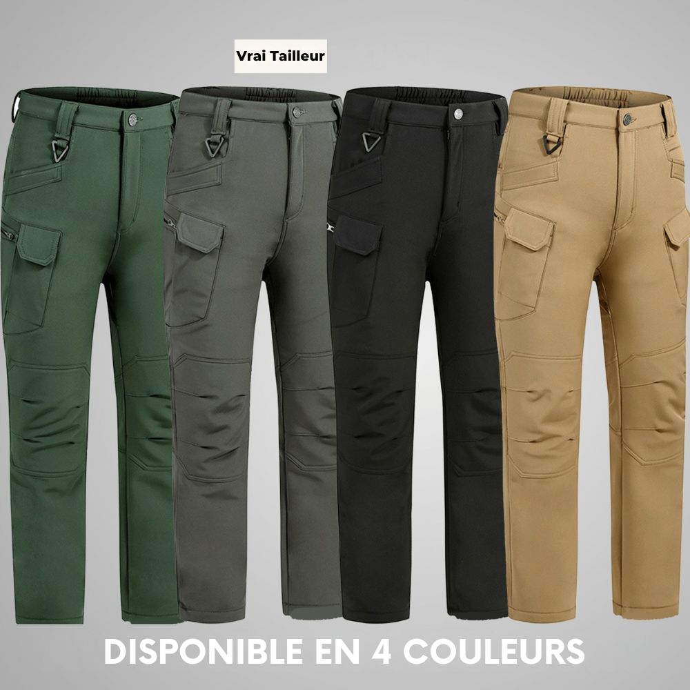 Pantalon utilitaire imperméable doublé en polaire