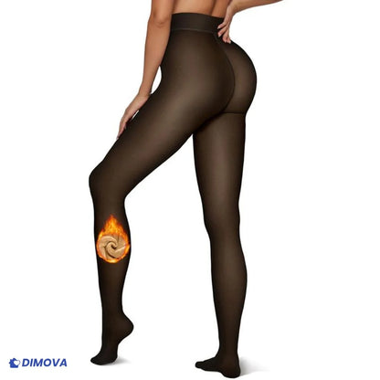 Collant doublé polaire chaud