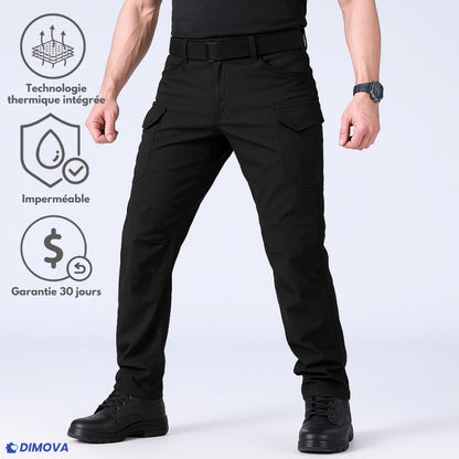Pantalon utilitaire imperméable doublé en polaire