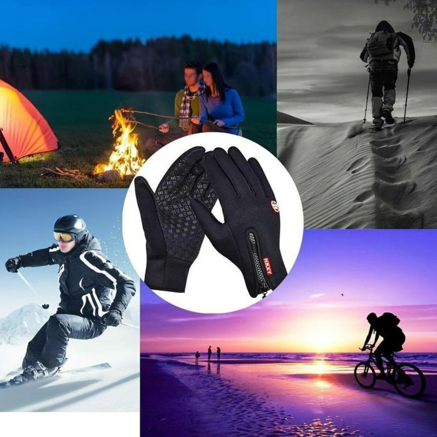 ThermoX - Gants d’Hiver Tactiles & Coupe-Vent