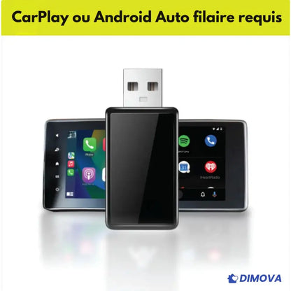 Adaptateur CarPlay Sans Fil 2026 (Android/Apple)