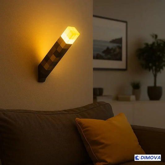 Pixel Torch – La lumière Minecraft qui chasse les monstres de la nuit