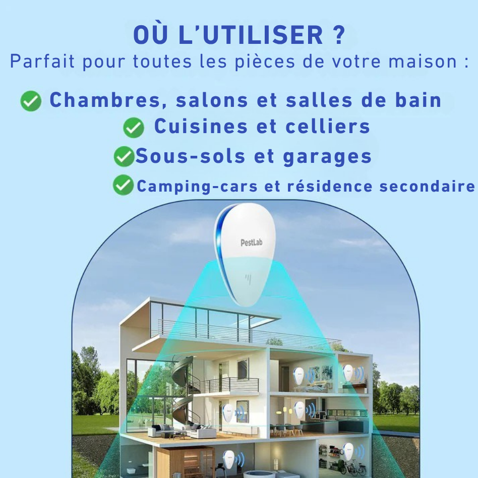PestLab™ Répulsif anti-nuisibles 2025 amélioré